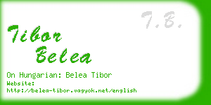 tibor belea business card